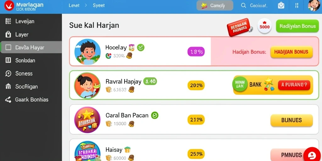 Level tantangan yang bervariasi dan menegangkan.