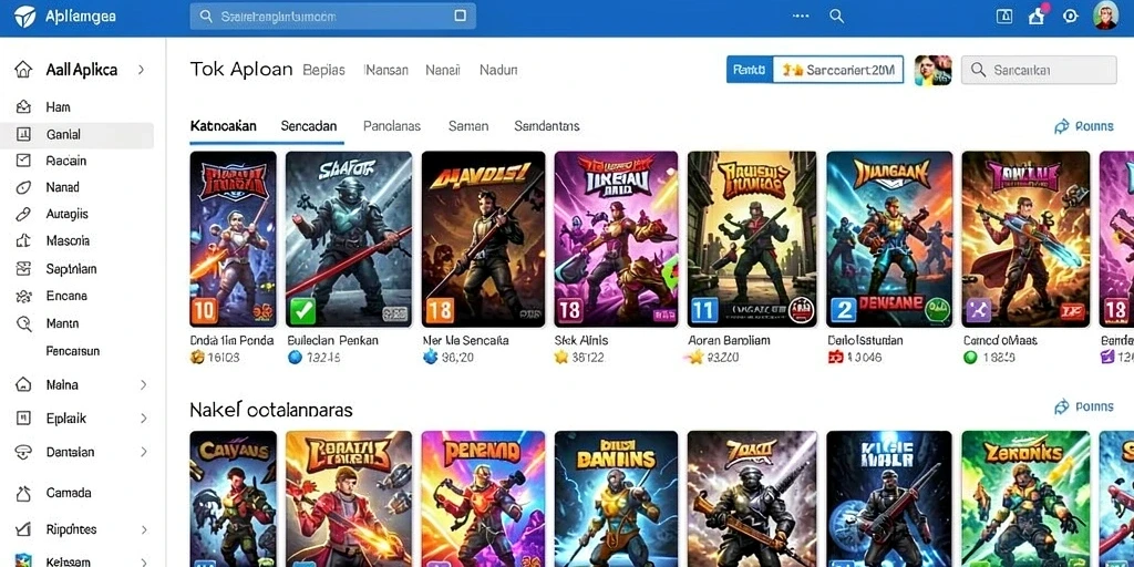 Tampilan fitur promosi yang menarik untuk pemain.